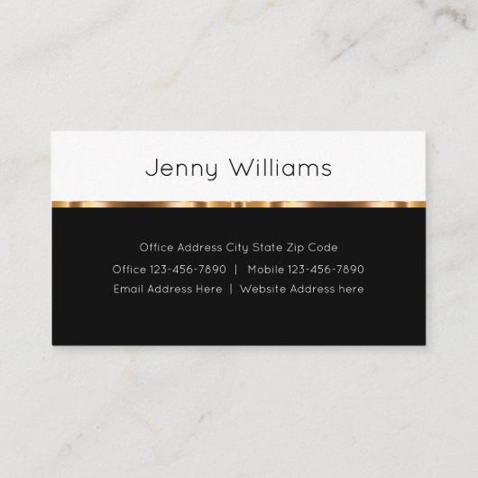 クラシー実在金ゴールドエステートハウステーマ 名刺 (裏面)