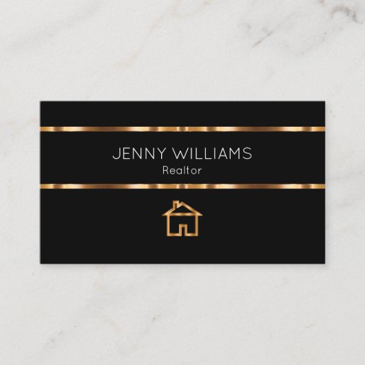 クラシー実在金ゴールドエステートハウステーマ 名刺 (正面)