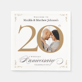 クラシー書道20周年記念白金ゴールド スタンダードカクテルナプキン