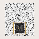 クラシー白黒マーブルテラッツォ 名刺 (外部フラット)