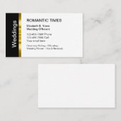 クラシー結婚の高級事務カード 名刺 (正面/裏面)