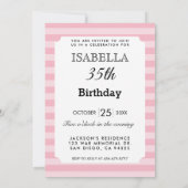 クラシー誕生日ガール 招待状 (裏面)