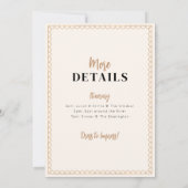 クラシー金ゴールドシャンパンヘンパーティの招待状 招待状 (裏面)