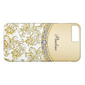 クラシー金ゴールドモノグラムスタイル Case-Mate iPhoneケース (裏面(横))