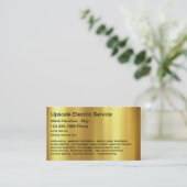 クラシー電気工モダン業 名刺 (スタンド正面)