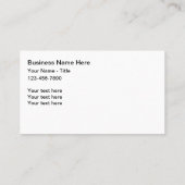 クラシー・アワードとトロフィー・ショップの名刺 名刺 (裏面)