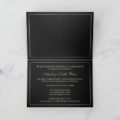 クラシー・ブラック・金ゴールド2013年大学院写真招待状 招待状 (内部)