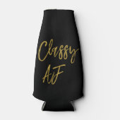 クラシーAFブラックアンドゴールドフォイルボトルクール ボトルクーラー (正面)