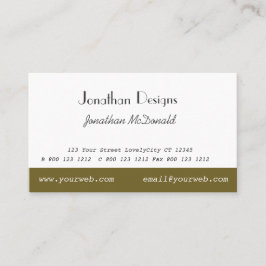 クラシ伝統的ーカスタム平モダンユニーク原 名刺