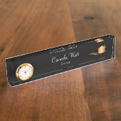 クラシ実在ーな資産不動産仲介業者デスク名プレート デスクネームプレート (側面)