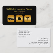 クラシ数々のー線保険代理店 名刺 (正面/裏面)