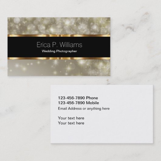 クラシ結婚ー·フォトグラフエレガントァーの名刺 名刺 (正面/裏面)