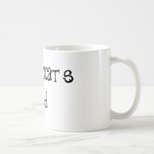 クラジキャットのパパ引用文コーヒーマグ コーヒーマグカップ (右)