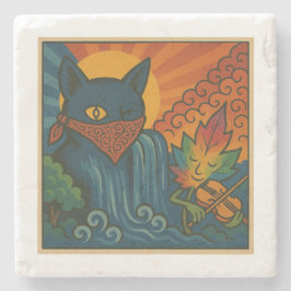 クラジーカットサンフラワーコースター ストーンコースター