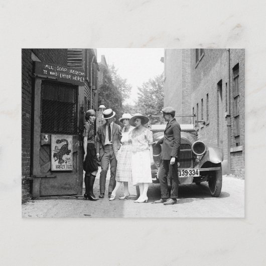 クラジー・カット・スピークイージー、1921年 ポストカード (正面)