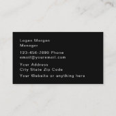 クラスおよびクール建築ツールイラストレーション 名刺 (裏面)