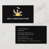 クラスおよびクール建築ツールイラストレーション 名刺 (正面/裏面)