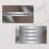 クラスが付いている金属の一見の名刺 名刺 (正面/裏面)
