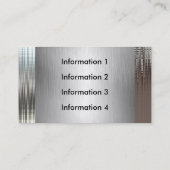 クラスが付いている金属の一見の名刺 名刺 (裏面)