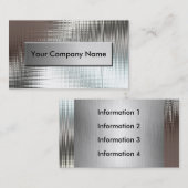 クラスが付いている金属の一見の名刺 名刺 (正面/裏面)