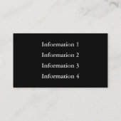 クラスが付いている金属の名刺 名刺 (裏面)