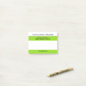 クラスが緑|に注意する先生は個人化なります ポストイット (デスク上)