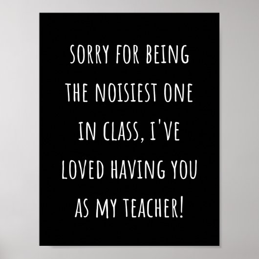 クラスで一番騒がしい人でごめんなさい ポスター (正面)