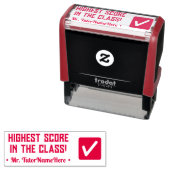 「クラスで最高のスコア!」 ターターゴム印 セルフインキングスタンプ (インサイチュ)