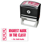 「クラスで最高のマーク!」 グレーディング用ゴム印 セルフインキングスタンプ (インサイチュ)