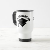 クラスのギフトの卒業の帽子の卒業生総代の頭部 トラベルマグ (正面左)