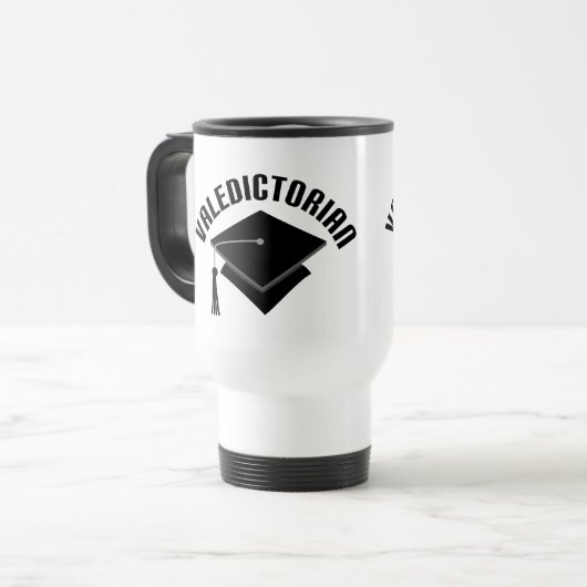 クラスのギフトの卒業の帽子の卒業生総代の頭部 トラベルマグ (正面左)