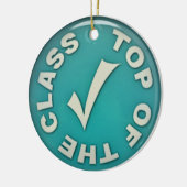 クラスのトップ セラミックオーナメント (左)