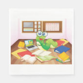 クラスのブックワーム スタンダードランチョンナプキン (正面)