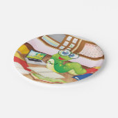 クラスのブックワーム ペーパープレート (アングル)