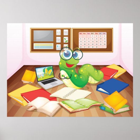 クラスのブックワーム ポスター (正面)