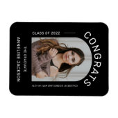 クラスのミニマルおめでとうの大学院写真 マグネット (横)