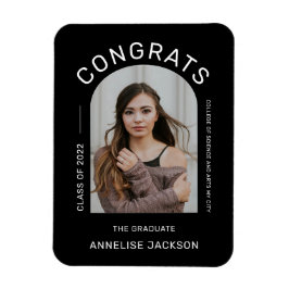 クラスのミニマルおめでとうの大学院写真 マグネット