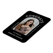 クラスのミニマルおめでとうの大学院写真 マグネット (左側)