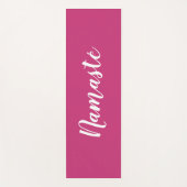 クラスのレッスンのためのカスタムなピンクのNamastéのヨガのマット ヨガマット (正面)