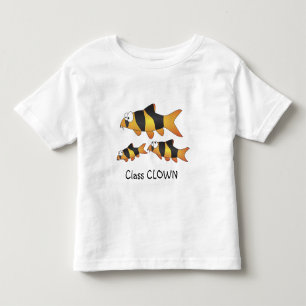 クラスの人気者-クールな魚(ピエロのloach家族) トドラーTシャツ