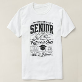 クラスの卒業を祝うタイポグラフィーデザイン Tシャツ