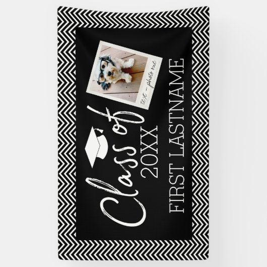 クラスの卒業写真キャップChevens 横断幕 (縦)