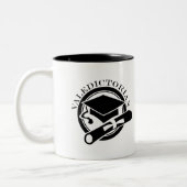 クラスの卒業生総代のギフト ツートーンマグカップ (左)