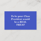 クラスの大統領名刺 名刺 (裏面)