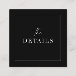 クラスの結婚詳細エンクロージャスキャンQRコードカード スクエア名刺