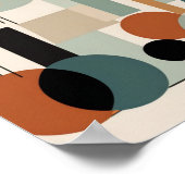 クラスの色とミニマユニークリモダンリスト ポスター (角)