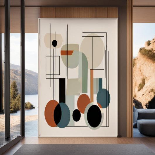 クラスの色とミニマユニークリモダンリスト ポスター