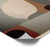 クラスの色とミニマルユニークモダンリストのポスター ポスター (角)