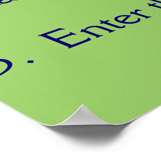 クラスの規則 ポスター (角)