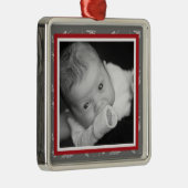 クラスの赤いオーナメントのTouch メタルオーナメント (右)